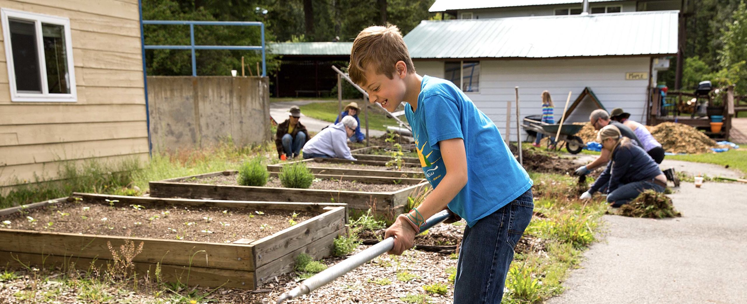 Twinlow volunteers working on work day.