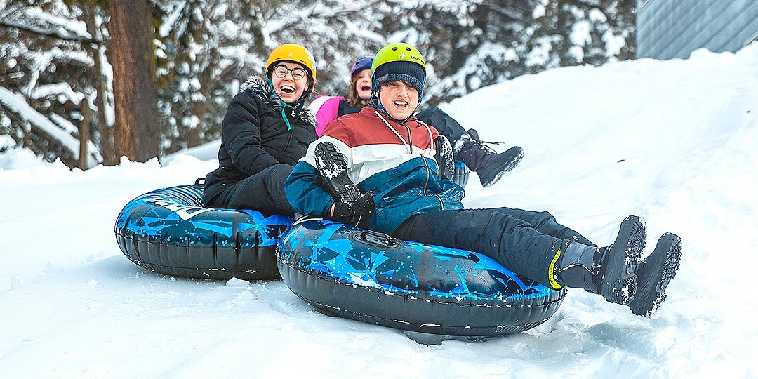 Sledding at Twinlow Camp