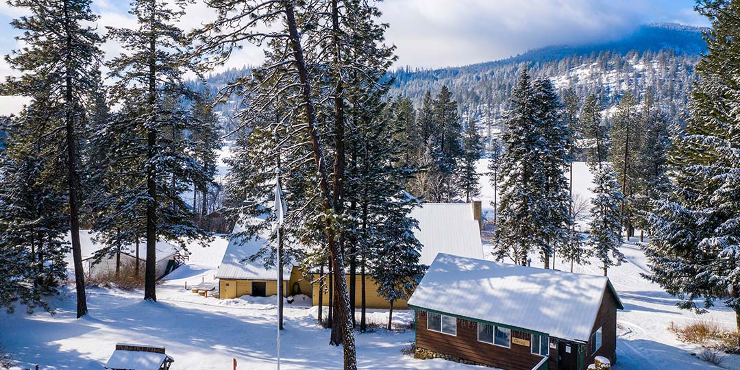 View from parking lot at Twinlow in Winter