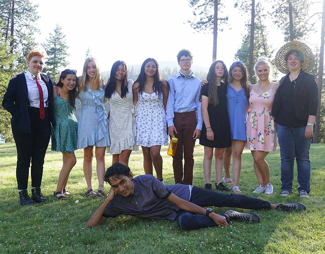 HighSchoolCampPhoto1_2021 High school kids all dressed up