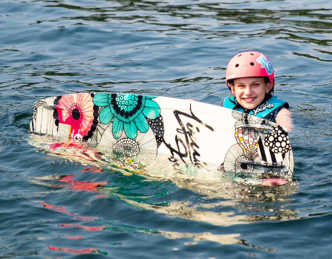 Middle School Water-sports kid wakeboarding