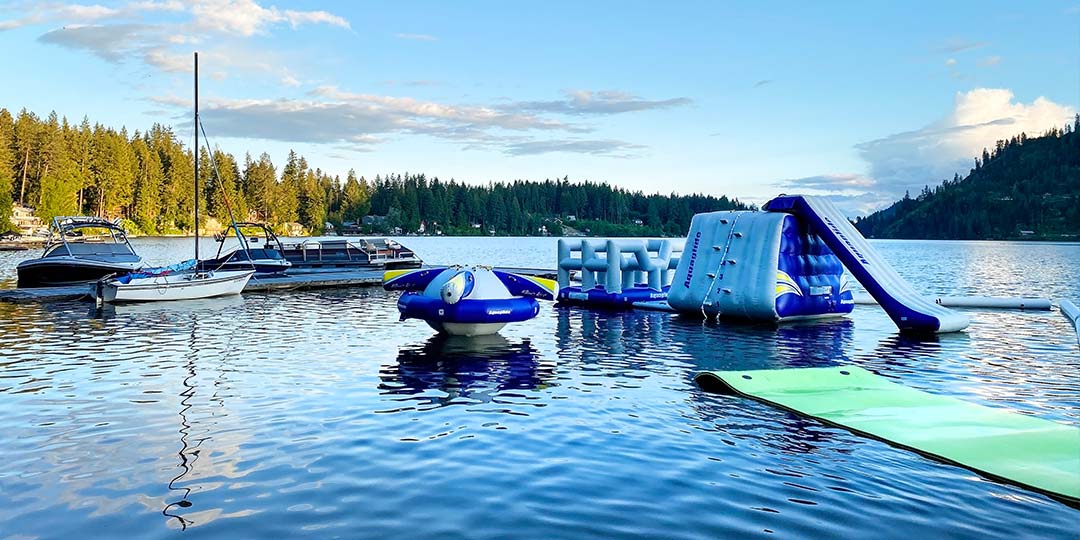 Twinlow Camp Aquaglide Aquapark Floating inflatables