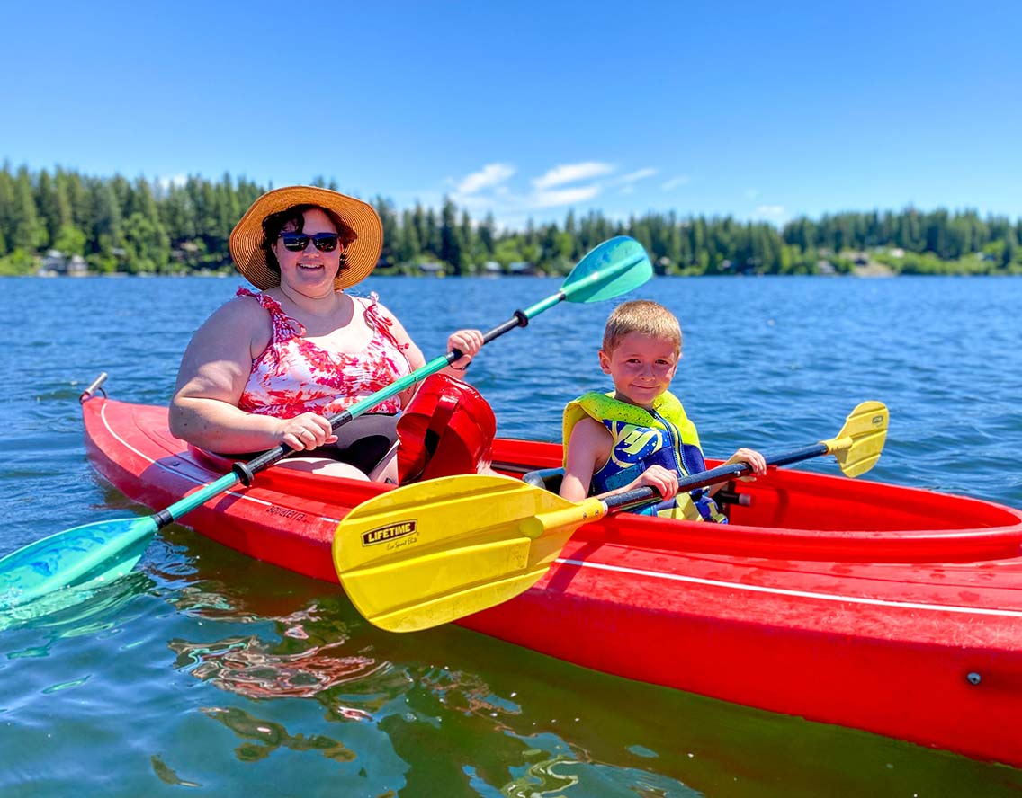 Twinlow Camp Elementary Lake Camp kayak