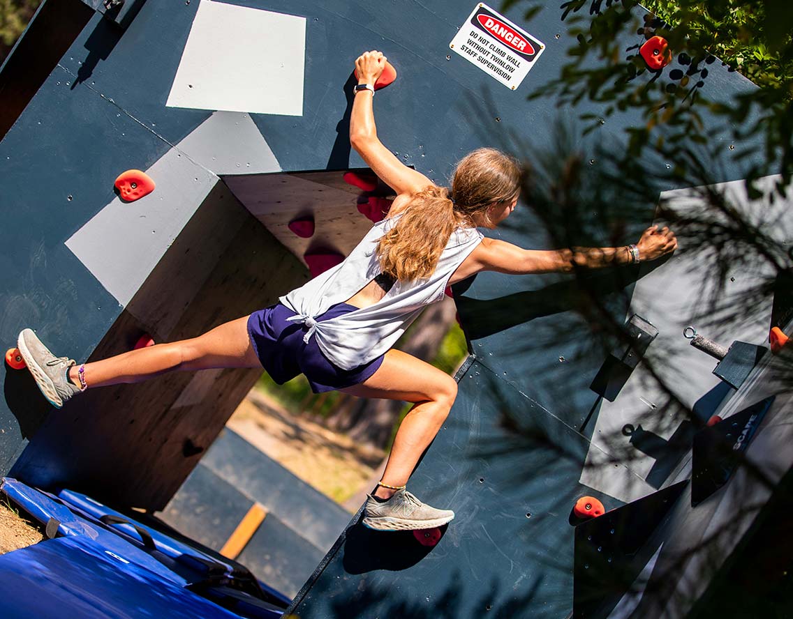 Twinlow Camp High School Summer Camp Rock Climbing