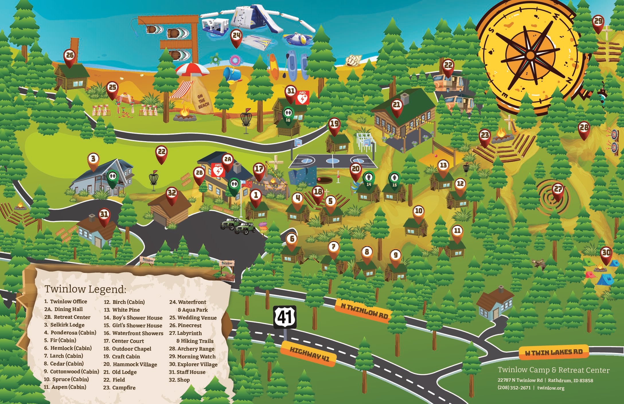 TwinlowMap_2025_HIRES Twinlow Camp And Retreat Center Map