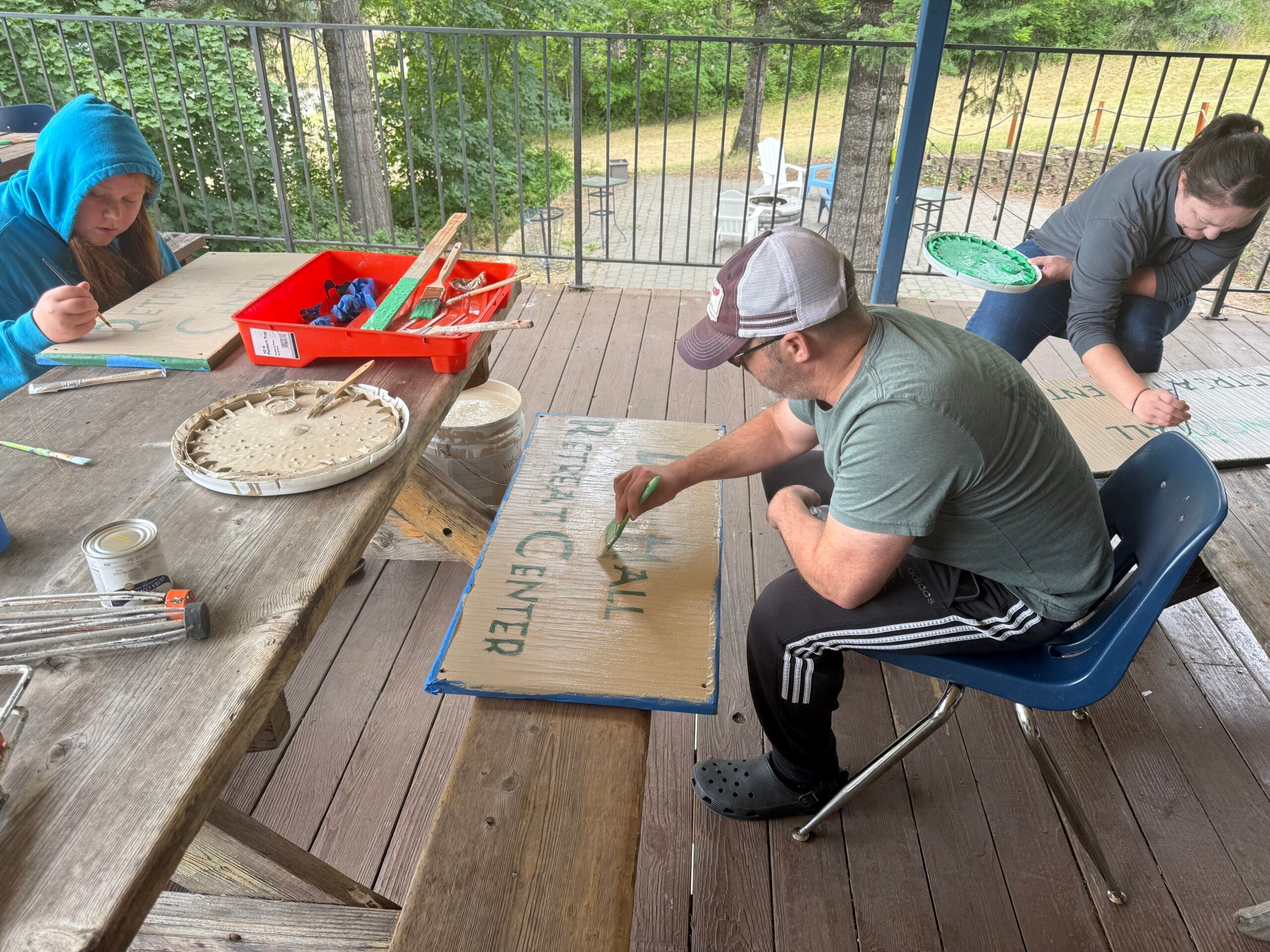 Twinlow volunteers working on work day.